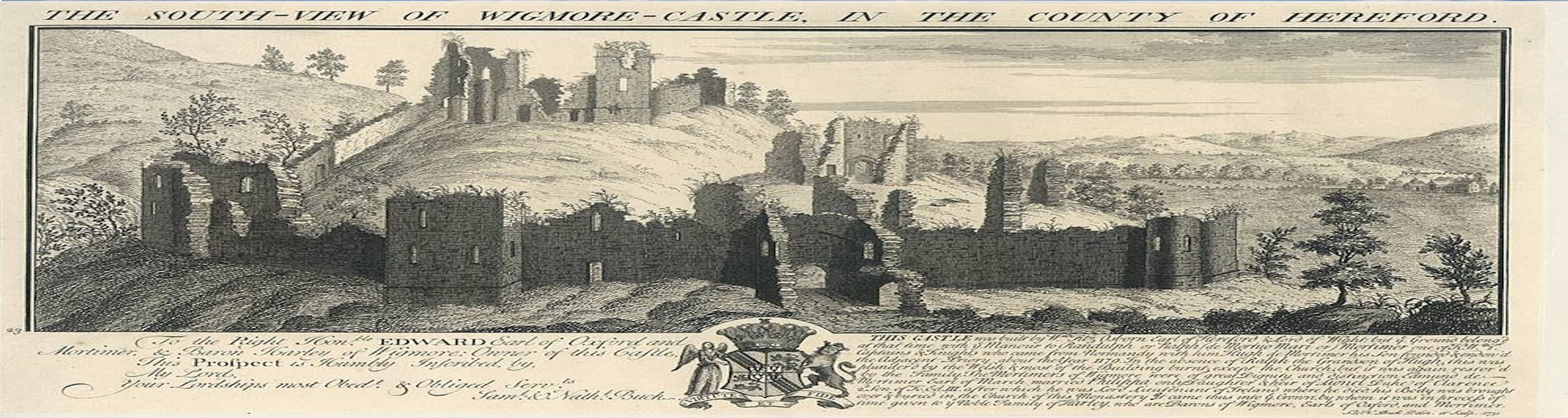 Wigmore Castle drawing